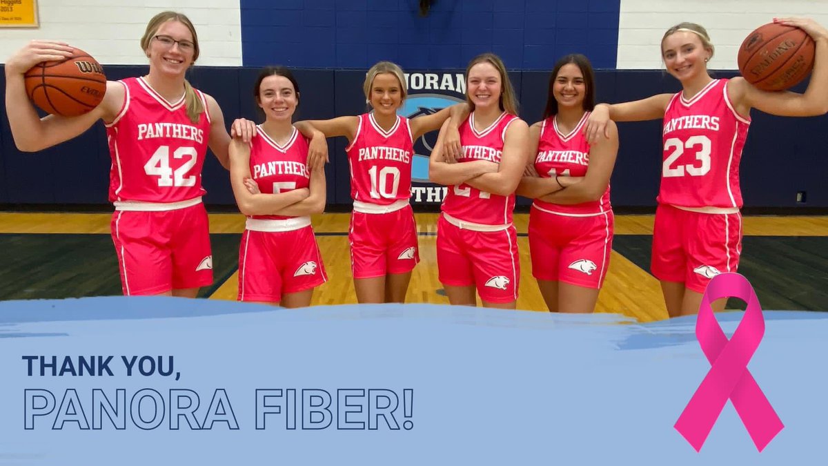 phsgirlsbb's tweet photo. A huge THANK YOU to Panora Fiber for their donation to pinkout uniforms!  The girls basketball team has participated in PINKOUT games to raise funds and awarness for many years!  The tradition will continue on for many more do to the generousity of Panora Fiber! https://t.co/7Otm5xP59b