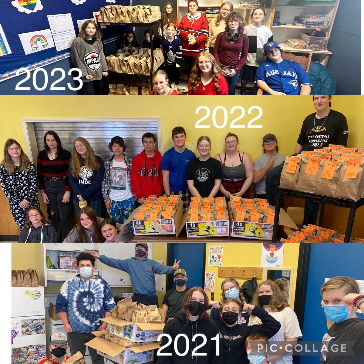 Three years of treat bags!