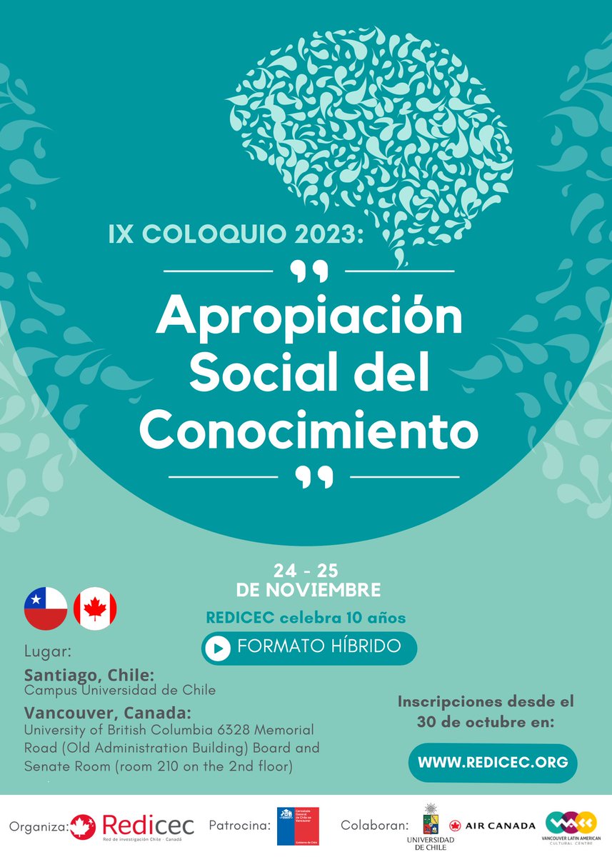 ¡Estamos emocionados de anunciar nuestro IX Coloquio Redicec! Este año, exploraremos la 'Apropiación Social del Conocimiento'. ¿Estás listo para unirte a nosotros? #IXColoquioRedicec #ApropiaciónDelConocimiento