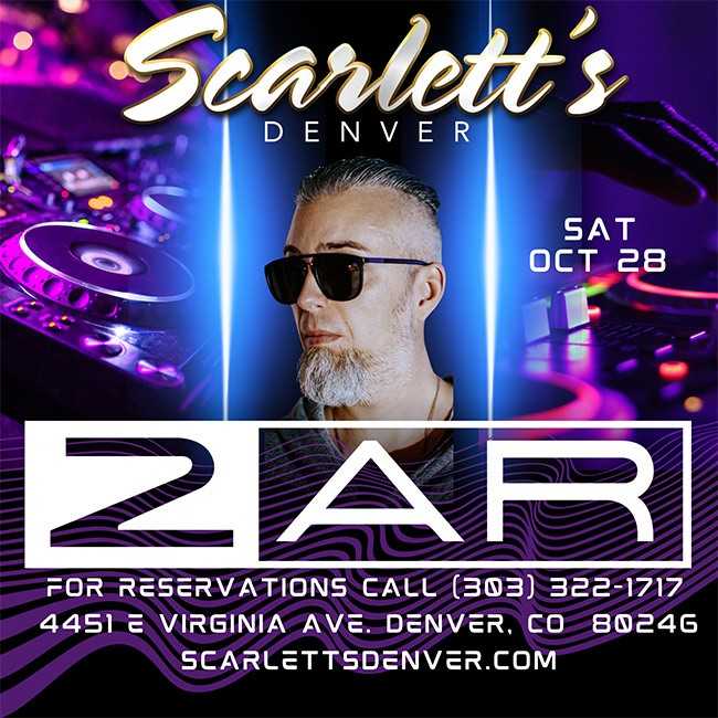 scarlettsdenver's tweet photo. Reserve your spot at Scarlett's on October 28th for an unforgettable night with DJ 2AR!  #Scarletts #DJ2AR #EventNight https://t.co/1VdC9GySup