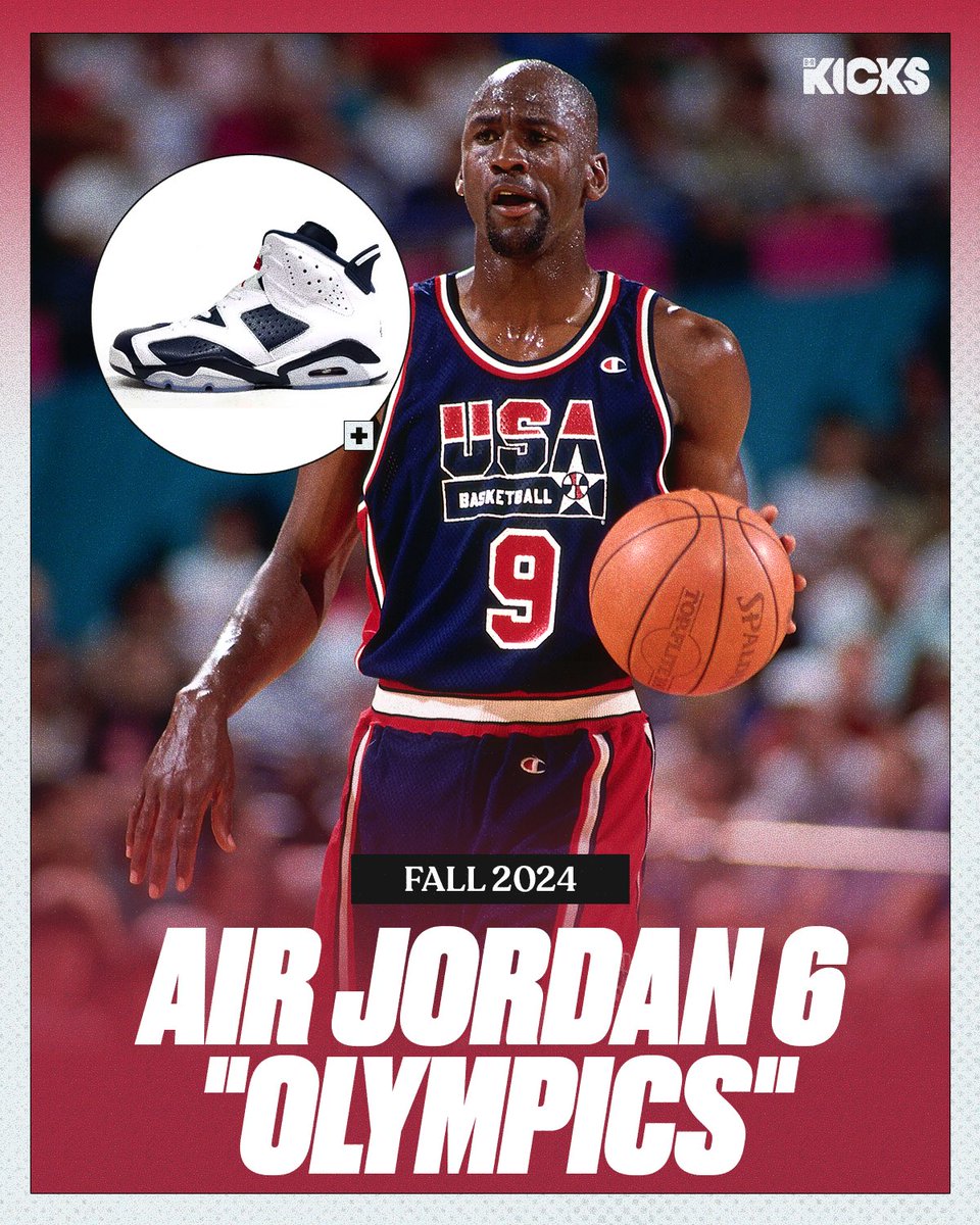 The “Olympics” Air Jordan 6 are making a return Fall 2024, per @zSneakerHeadz 🇺🇸🥇