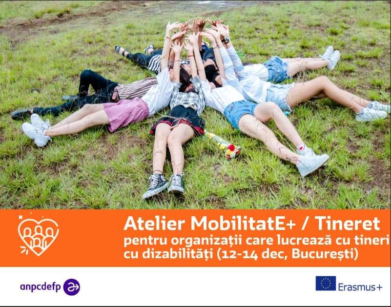 În perioada 12-14 decembrie ANPCDEFP organizează un atelier de formare pe tema mobilităților de tineret adresat organizațiilor care lucrează cu tineri cu dizabilități.
Înscrieri până pe 5 noiembrie.
Toate detaliile sunt aici: erasmusplus.ro/evenimente-det…
#AmbasadorErasmus