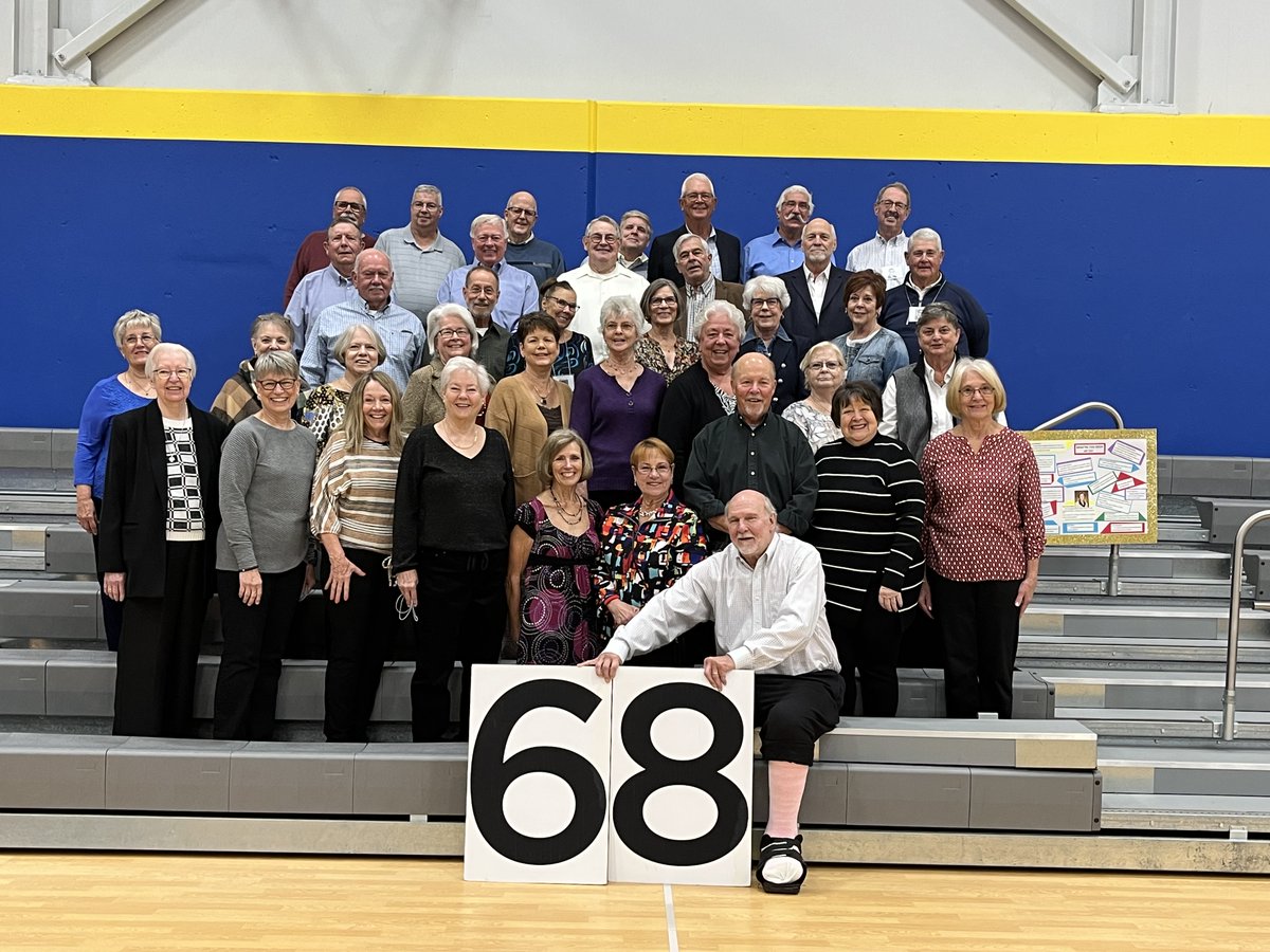 BorgiaHS's tweet photo. Cheers to 55 years! On Saturday, October 14, this class celebrated its 55th reunion with Mass in our chapel, followed by a tour, group picture, and dinner in our Wingbermuehle Activity Center. Congratulations to our #Classof1968!
#ForeverAKnight https://t.co/OoBs8kGOTO