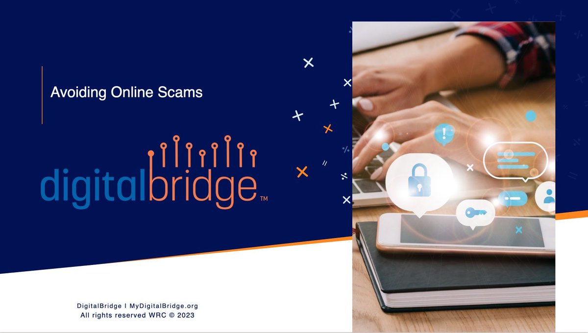DigitalBridge__'s tweet photo. On 10/19, Digital Bridge at VGCC partnered with Franklinton Senior Center for an insightful "Online Scam Prevention" workshop. 🛡️ Join us in our mission to empower senior citizens with digital safety skills! 💪💻 #CybersecurityAwareness #EmpoweringSeniors #OnlineSafety https://t.co/ur519AdgO9
