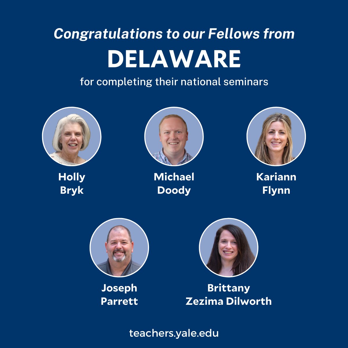 Yale National Initiative (@yninitiative) on Twitter photo Five #publicschool teachers from Delaware have completed their seminars + curriculum units as 2023 Yale National Fellows.
@ColonialSDstrct <a href="/RedClaySchools/">Red Clay Consolidated School District</a> <a href="/BSDk12/">Brandywine School District</a> <a href="/j_csd/">Dr. Jeffrey Menzer</a> <a href="/PeteLeida/">Pete Leida</a> @nickbaker80 <a href="/williampenncsd/">WPHS</a> @PSduPontM <a href="/DickinsonRams/">DickinsonRams</a> <a href="/MADChemTeach/">Michael Doody</a> <a href="/SraBryk/">Holly Bryk</a> <a href="/aka3sp96/">Lisa Brewington</a> <a href="/DTITeach/">DETeachersInstitute</a> Five #publicschool teachers from Delaware have completed their seminars + curriculum units as 2023 Yale National Fellows.
@ColonialSDstrct <a href="/RedClaySchools/">Red Clay Consolidated School District</a> <a href="/BSDk12/">Brandywine School District</a> <a href="/j_csd/">Dr. Jeffrey Menzer</a> <a href="/PeteLeida/">Pete Leida</a> @nickbaker80 <a href="/williampenncsd/">WPHS</a> @PSduPontM <a href="/DickinsonRams/">DickinsonRams</a> <a href="/MADChemTeach/">Michael Doody</a> <a href="/SraBryk/">Holly Bryk</a> <a href="/aka3sp96/">Lisa Brewington</a> <a href="/DTITeach/">DETeachersInstitute</a>