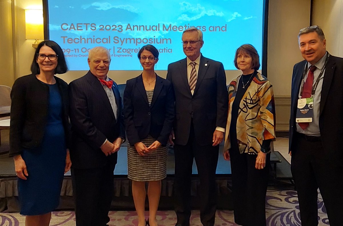 Dr. Caitlin Howell was awarded the CAETS 2023 Communication prize on October 9th, in Zagreb, Croatia. The prize is awarded to the most outstanding audiovisual communication of excellence and innovation in technological sciences or engineering.