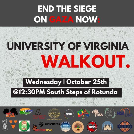 RISE UP WITH US 🇵🇸‼️
National Day of Walkouts to #StopArmingIsrael
Wednesday October 25th
Join us to demand an end to the US-backed siege on Gaza!