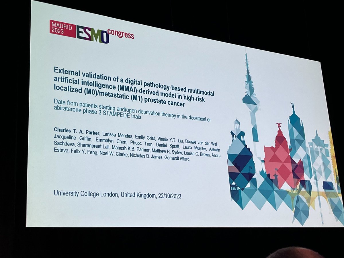 arteraAI's tweet photo. The ArteraAI team is at #ESMO23! 👋 

Meet with ArteraAI's @AndreEsteva, Erin Stewart, Jackie Griffin, and Ivy Zhang at the event to learn more about the ArteraAI #ProstateTest - the first of its kind for patients with localized prostate cancer. #ArteraOnTheGo https://t.co/gk5TbcKJUU