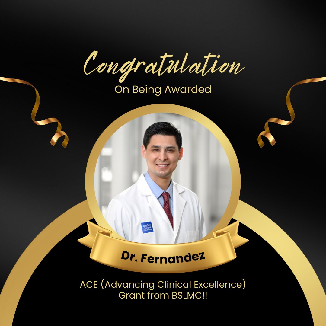 David J. Sugarbaker Division of Thoracic Surgery (@bcm_thoracic) on Twitter photo Congrats <a href="/rfernanMD/">Ramiro Fernandez</a> on receiving the ACE (Advancing Clinical Excellence) Grant from Baylor St. Luke's Medical Center! 🏥🌟 #ClinicalExcellence #BSLMCGrant #HealthcareInnovation Congrats <a href="/rfernanMD/">Ramiro Fernandez</a> on receiving the ACE (Advancing Clinical Excellence) Grant from Baylor St. Luke's Medical Center! 🏥🌟 #ClinicalExcellence #BSLMCGrant #HealthcareInnovation