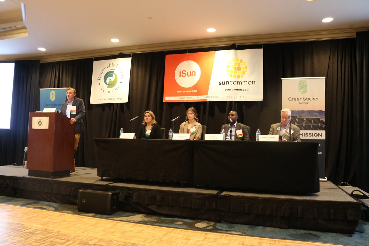 Thanks to everyone who made it out to #REV2023!

It was great to feel the energy for #renewableenergy in remarks by Speaker <a href="/SKrowinski/">Speaker Jill Krowinski</a>, REV Legislator of the Year - Senator <a href="/anneofvermont/">Anne Watson for State Senate</a>, &amp; over 70 speakers and panelists.

Stay tuned for recaps of some of our favorite panels!