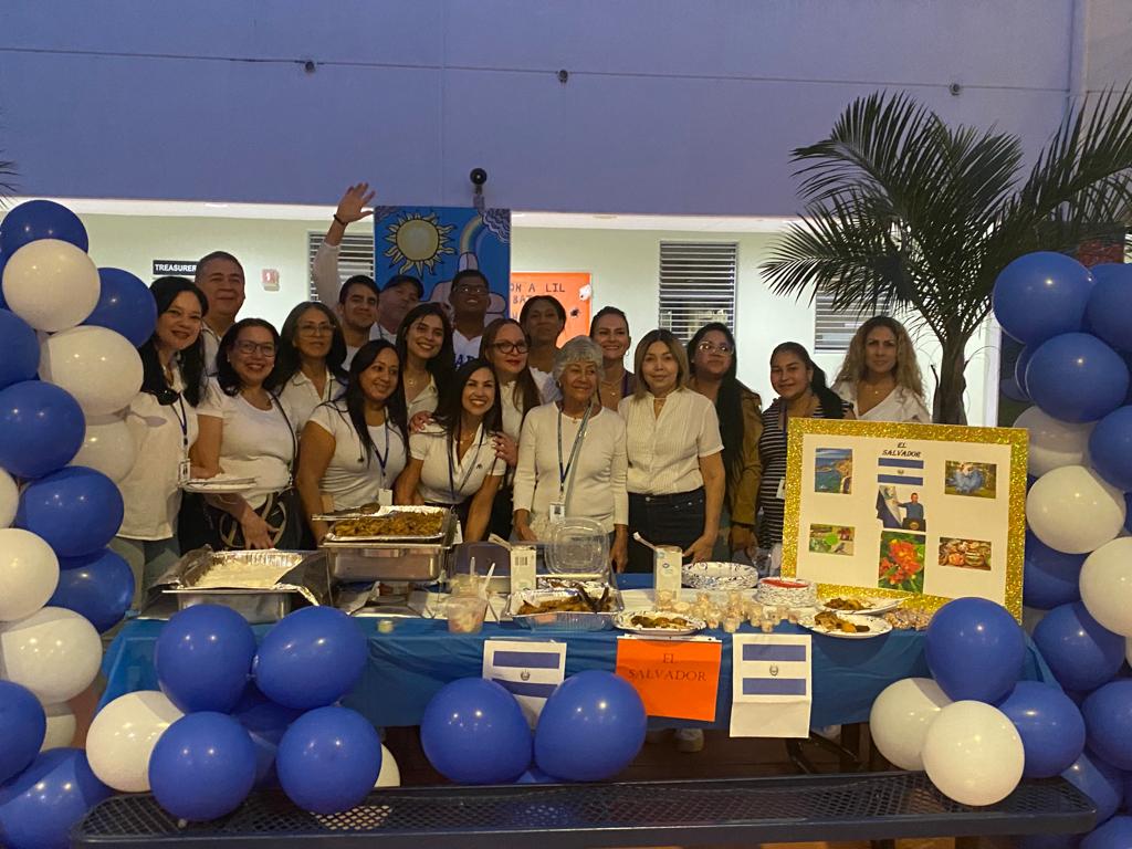 miamisprings_ad's tweet photo. Excitement was in the air as our adult students came together to celebrate Hispanic Heritage at Ronald W. Reagan! @mantilla1776 @suzymauri https://t.co/R6mhnxo0jW