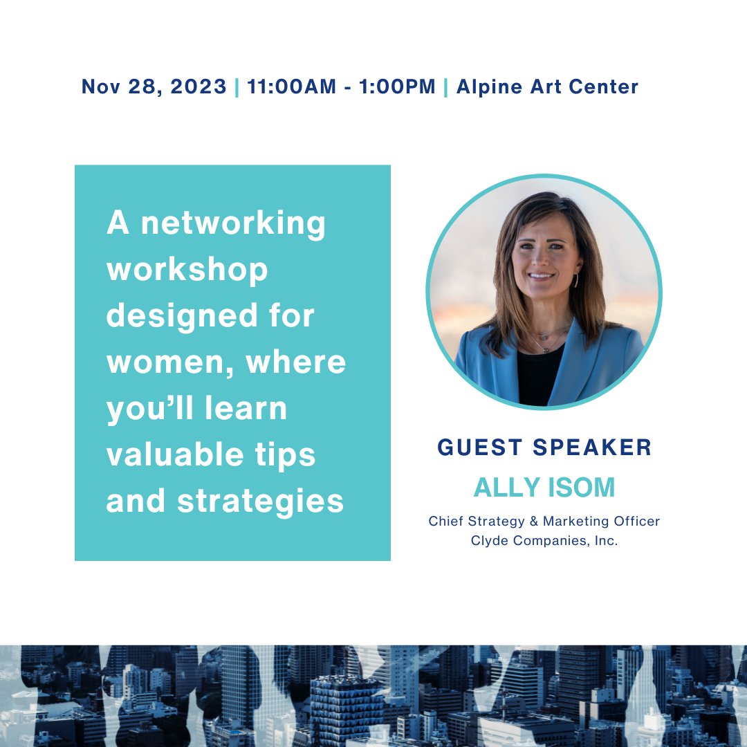SquireCPA's tweet image. Level up your networking game at our Women’s Networking Workshop. 🙋‍♀️💼 Reserve your spot by visiting this link: ow.ly/JIKH50PZSFs. See you there! #WomenInBusiness #NetworkingWorkshop #NetworkingLuncheon