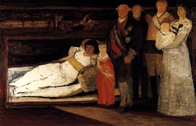 #QuadroDelGiorno
#SalvatoreFiume (#23ottobre 1915 – 3 giugno 1997) - Omaggio a Goya,
1960.
Olio su masonite: 210×135 cm.