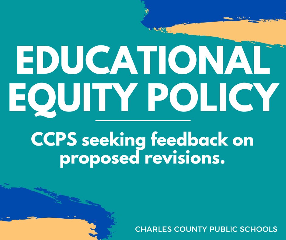 CCPS seeks more feedback on equity policy, survey closes Oct. 31 dlvr.it/SxrXWm