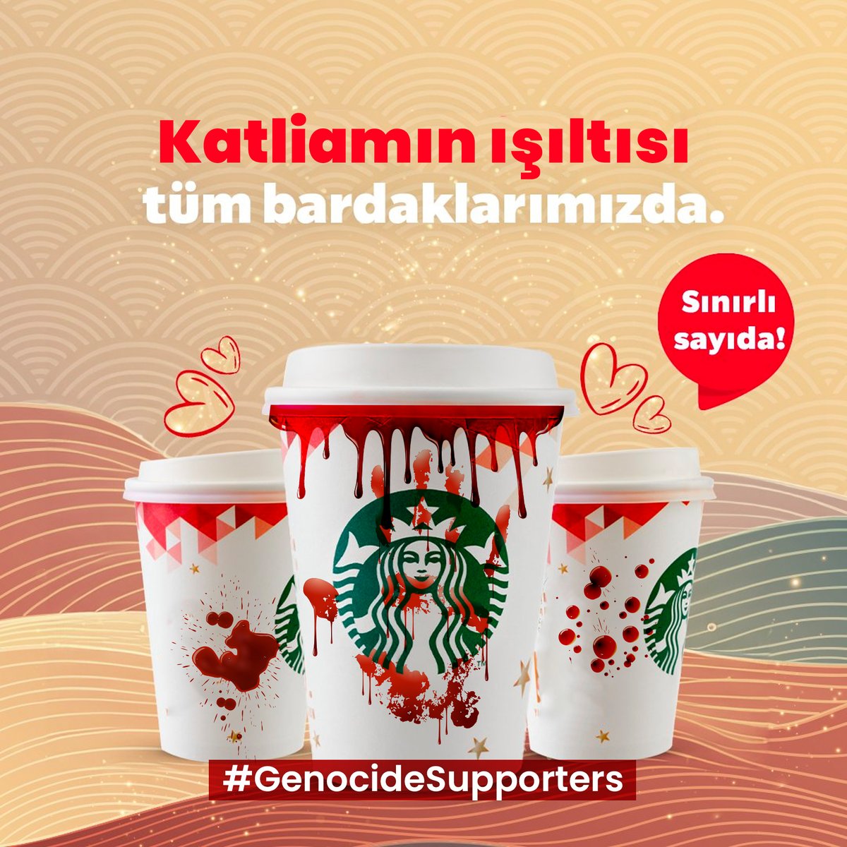 drdsnlms's tweet photo. Bunu mu demek istediniz? @StarbucksTR 

#GenocideSupporters https://t.co/V06aulcV2a