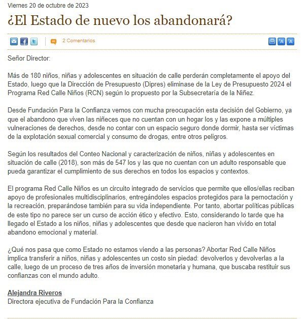felipekast's tweet photo. [1/6] La propuesta de Presupuestos 2024 por parte del gobierno ha dejado ausente varias necesidades sociales en nuestro país, pero hay una que duele profundamente y es necesario denunciarlo públicamente: la nula oferta de atención para los niños, niñas y adolescentes en situación de calle (NNASC). Abro Hilo… 🧵