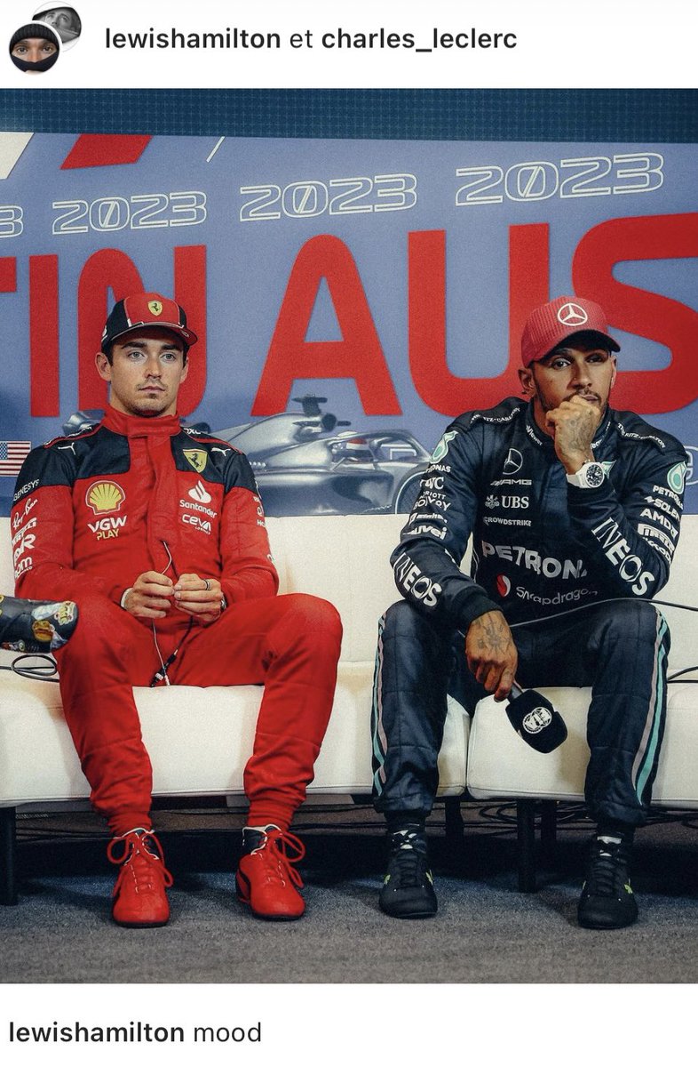 Le post Instagram commun de Lewis Hamilton et Charles Leclerc après leur disqualification 😭

#F1 #USGP 🇺🇸