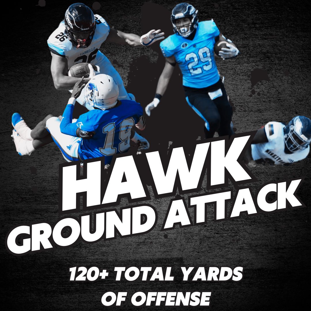 CabrilloFB_'s tweet photo. Hawk Offense got after it in all phases of the game! 6 different players contributing to the air attack, Both backs carrying the load on the ground, and QB leading the offense in all phases to a great team win for the Hawks! 
#BallAtTheBeach🏈🏖️ https://t.co/UcB3yTYLM4