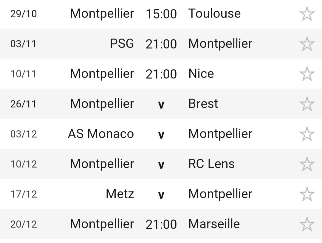 laCocoAurelie's tweet image. Ah oui les prochains matchs...
Ça fait peur 
#spaceMHSC