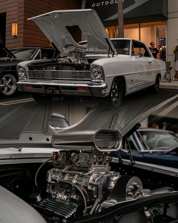 Now this is how you do #Motormonday

On Instagram 👇
Owner : @blown_chevy
Event: @qruisinpch QC41💥
📸 @tylercatesphotos

#classiccar #musclecar #hotrod #protouring #americanmusclecars #classicmuscle #classicchevy #chevelless #showcar #chevynova
