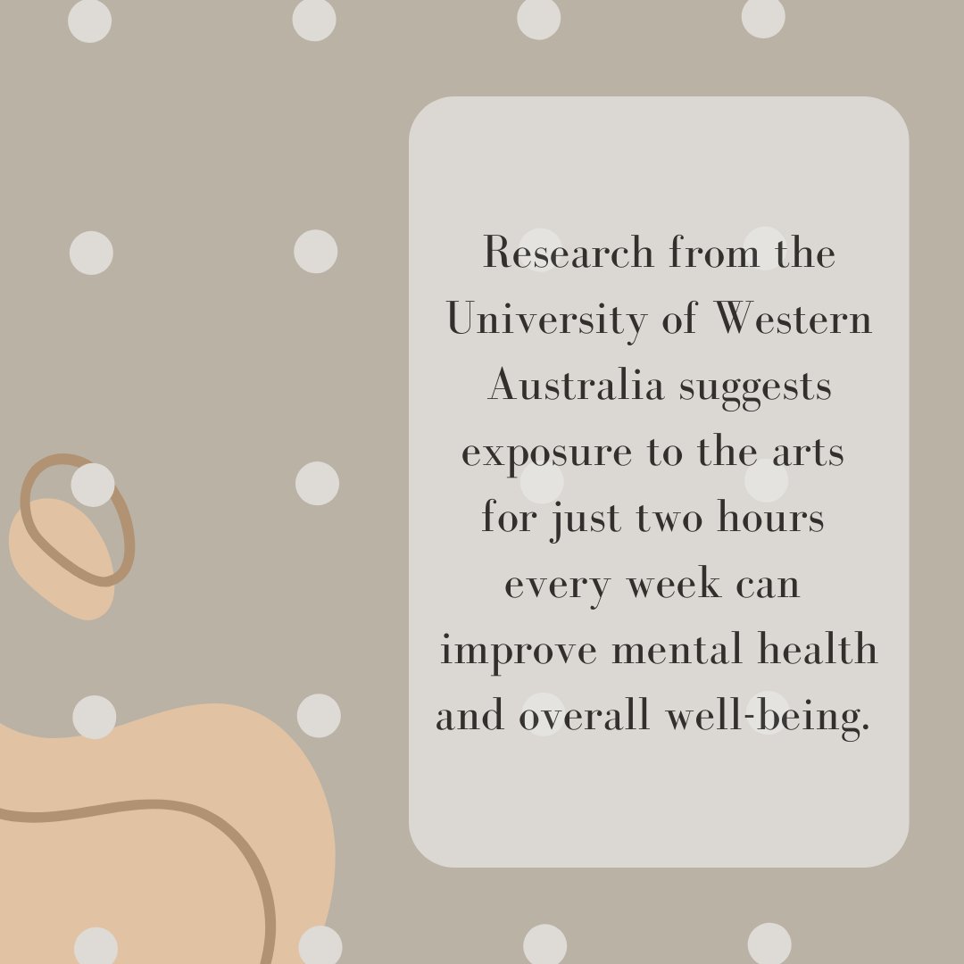 Fortpointarts's tweet image. 🌈 Nourish Your Mind With Art🧠

Have you done your two hours this week?

#positive #MentalHealthMatters #fpac #fortpointartscommunity