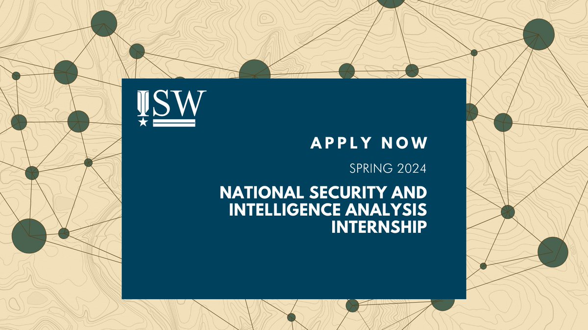 TheStudyofWar's tweet image. ISW is seeking interns for our Spring 2024 semester NatSec &amp;amp; Intelligence Analysis program to support our teams monitoring #Ukraine, the #Mideast, and #China. Applications will be reviewed on a rolling basis till Nov. 17, 2023.

For more info + to apply: understandingwar.bamboohr.com/careers/171