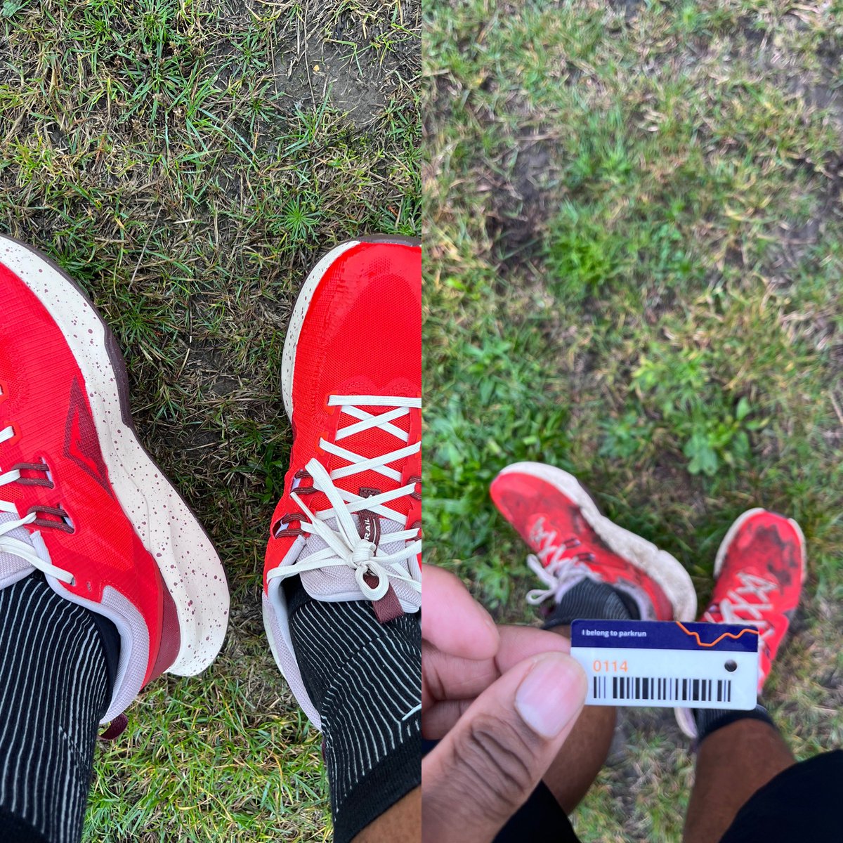 AshleyBurton_13's tweet photo. Weekend running prepping for Saturday trail race. Though ideally I would have done more trail mileage and less road mileage. But all good, the new trail shoes did well at Parkrun. Though longest run since April has my legs tired. #parkrun #longrun #trailtraining #ukrunchat🐇🌳🟠 https://t.co/HtGa36epfY