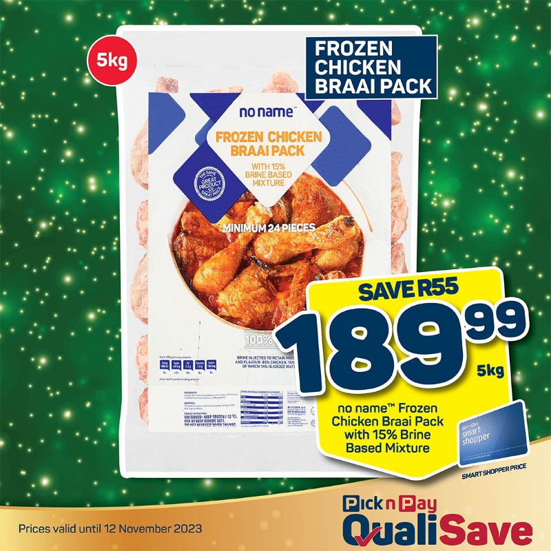 PnPQualiSave's tweet photo. Fill your trolley with Pick n Pay QualiSave Early Christmas Low Price deals. Shop in-store now or miss out!