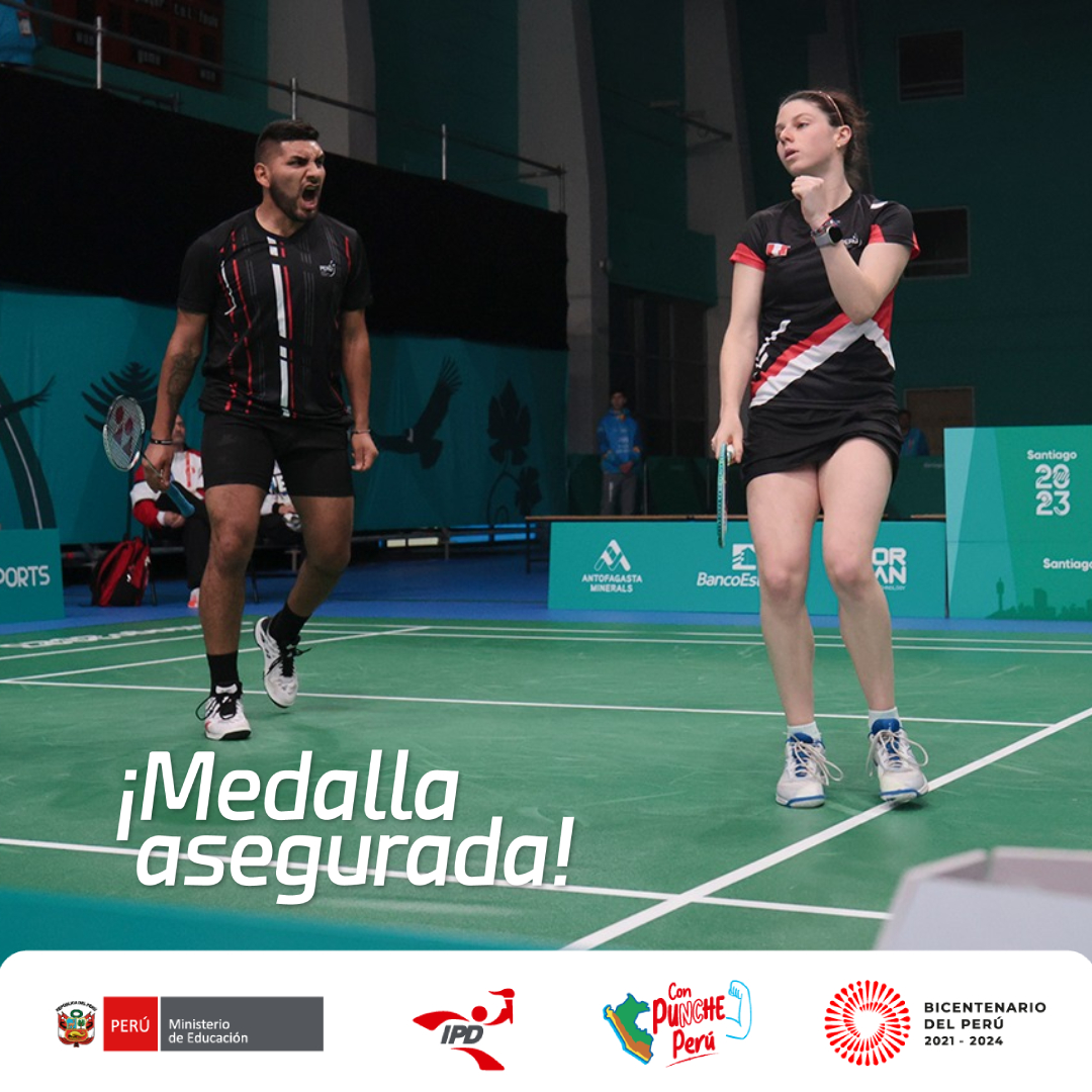 ipdperu (@ipdperu) on Twitter photo 🏸🔥 ¡Medalla asegurada en bádminton! Inés Castillo y José Guevara, del Programa de Apoyo al Deportista (PAD) del IPD, vencieron a su par de Argentina 2-0 (21-13 y 21-09) y clasificaron a las semifinales de dobles mixtos en #Santiago2023.
📸 <a href="/BadmintonPeru/">Bádminton Perú</a>
#IPDenSantiago2023 🏸🔥 ¡Medalla asegurada en bádminton! Inés Castillo y José Guevara, del Programa de Apoyo al Deportista (PAD) del IPD, vencieron a su par de Argentina 2-0 (21-13 y 21-09) y clasificaron a las semifinales de dobles mixtos en #Santiago2023.
📸 <a href="/BadmintonPeru/">Bádminton Perú</a>
#IPDenSantiago2023