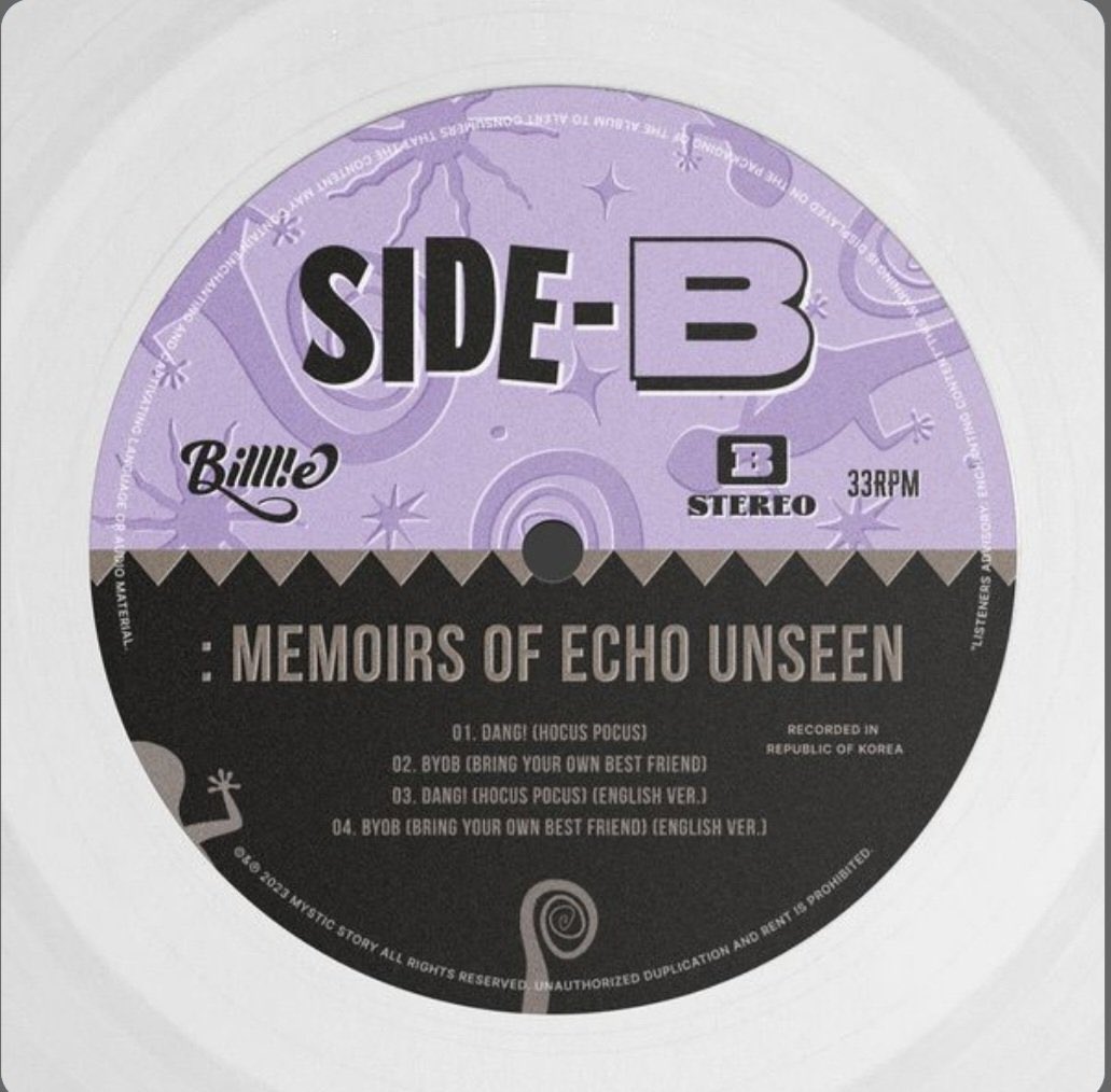 [📢] Billlie’nin 1. Single Albümü ‘side-B : memoirs of echo unseen’in ilk günkü satışı;

1. GÜN : 10,303 

#Billlie #빌리
cr: koreansales_twt