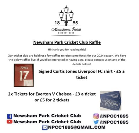Our raffles are still live. If you want a go to win either a signed #LiverpoolFC shirt or tickets to an #Everton match, please message us!