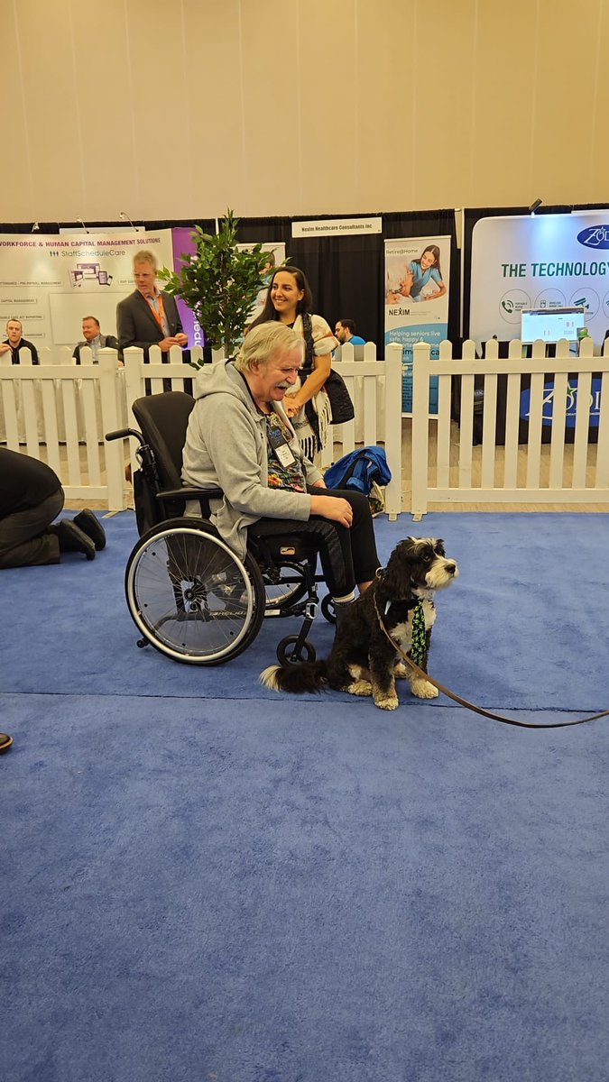 OLTCAnews's tweet image. Attendees at #TiLTC2023 indulging in quality moments with incredibly cute dogs at the @SchlegelVillage dog park. Thank you for bringing such a joyful moment to the conference.