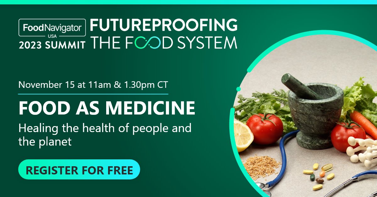 FoodNavigator-USA (@foodnavigatorus) on Twitter photo Join us on Wednesday, Nov 15, 2023 as we bridge the gap between functional nutrition and health care. Register for free now: bit.ly/FoodNavigatorU…
#FoodNavigatorUSASummit Join us on Wednesday, Nov 15, 2023 as we bridge the gap between functional nutrition and health care. Register for free now: bit.ly/FoodNavigatorU…
#FoodNavigatorUSASummit