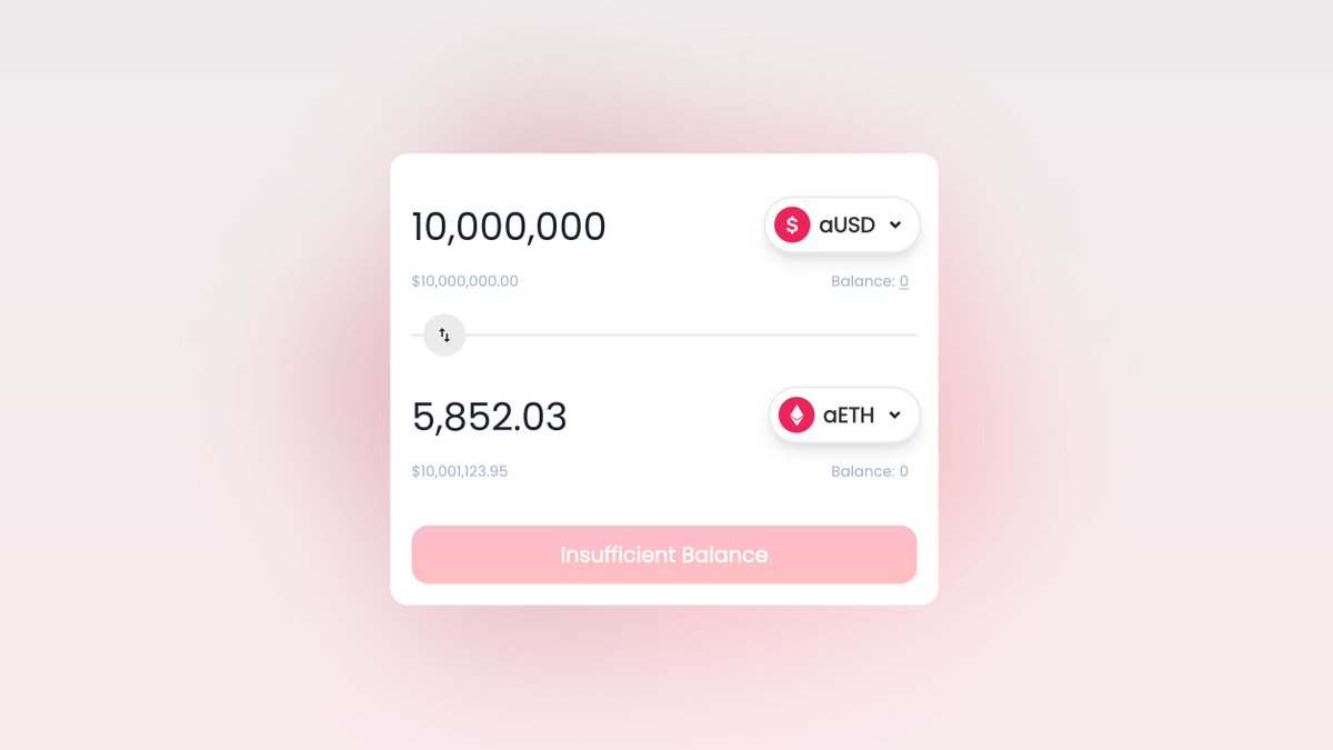 zkSynth's tweet photo. ✨ Swap ANY Amount, ANY Asset, Slippage-Free and with Near-0-fees! 

Infinite liquidity on 20+ assets on @Scroll_ZKP, only on ZkSynth! 🌊

Next level #DeFi with #Synthetic Assets! #Scroll https://t.co/kXJDEzzVSK