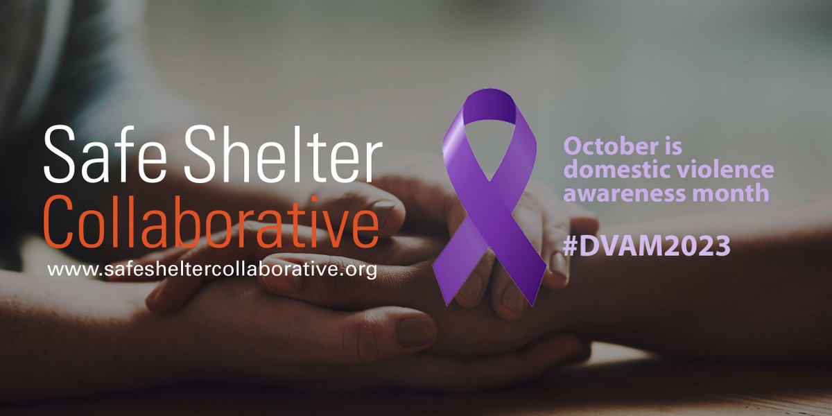 October is domestic violence awareness month. The #safesheltercollaborative program celebrates the important work organizations do, day in and day out to reduce harm and support survivors. Learn more and support those organizations at #DVAM and #DVAM2023.