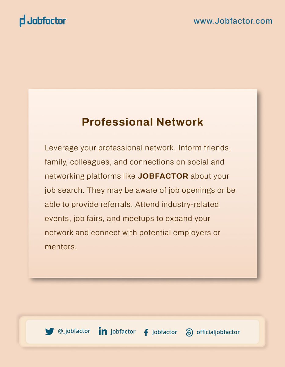 _jobfactor's tweet photo. Finding the right job can be difficult but using the right methods to find the perfect job isnโt so far fetched here are few effective job search strategies to help you find the right job:
#strategy #networking #resume #skills #trending #jobfactor #experience #today #tips https://t.co/G3I1gMeaen