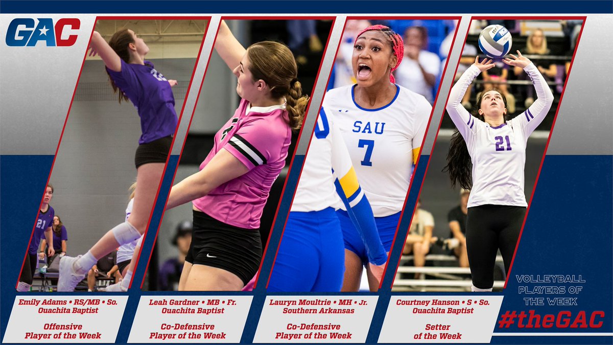 #theGAC VOLLEYBALL PLAYERS OF THE WEEK (WEEK EIGHT) - greatamericanconference.com/news/2023/10/2…