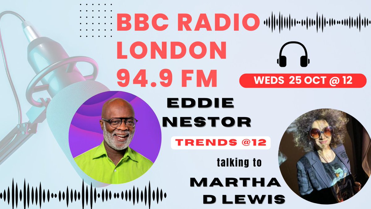 Its probably going to rain for the next few days, so skip work and tune in to BBC Radio London at midday , with a cup of tea . I'll be grateful to be there chatting to Eddie Nestor about what the Jazz renaissance, EFG London Jazz Festival and the Rich Mix and have in common .  🌟