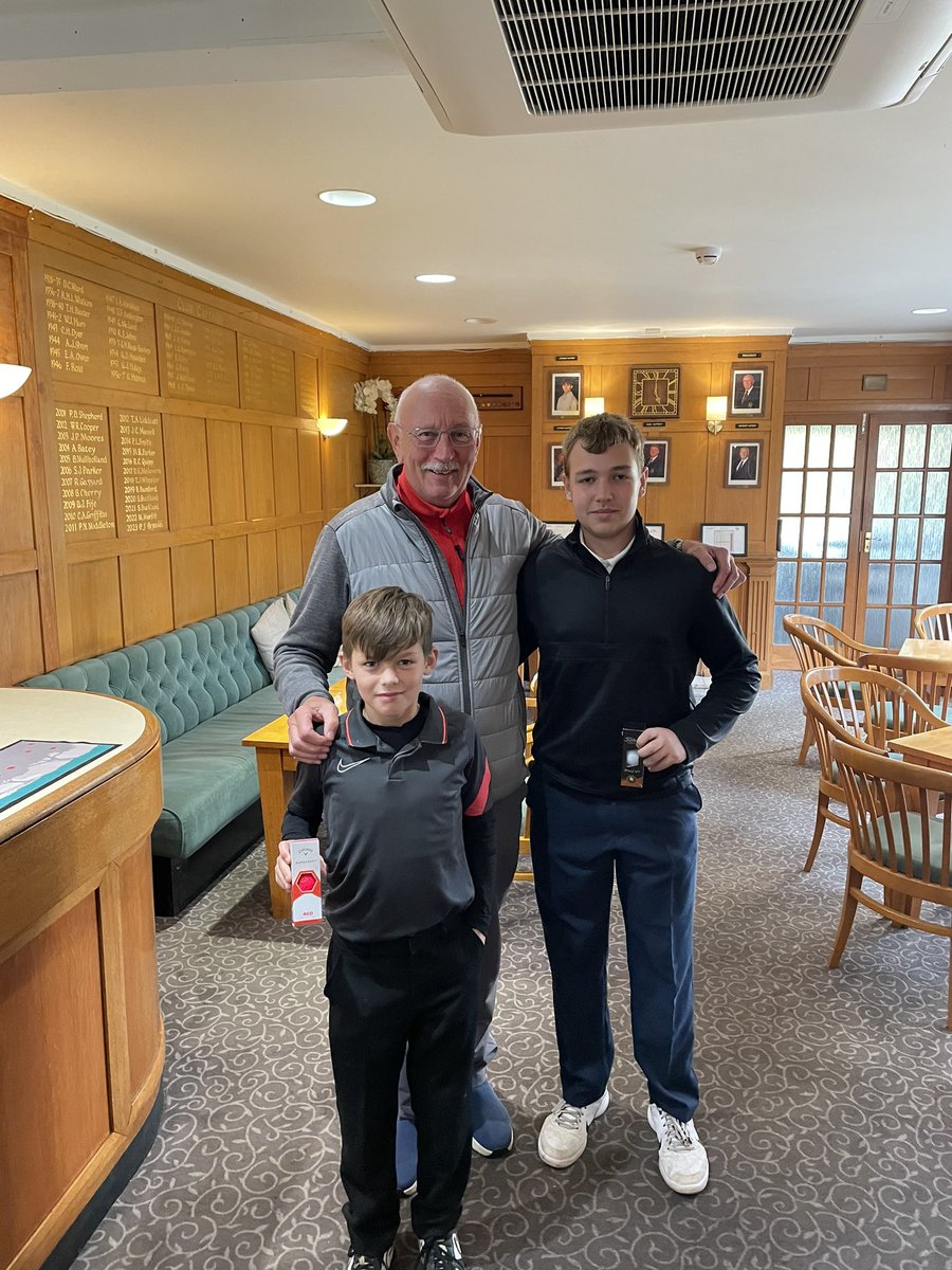 Another day, another Junior Comp. Well done to Claire for her ongoing work with this section. 👏👏 Congratulations to George Spencer for winning the 9 hole Junior Stableford with 19 points and Billy Wall for winning the 7 Hole with a score of 44. Well played boys 🏆