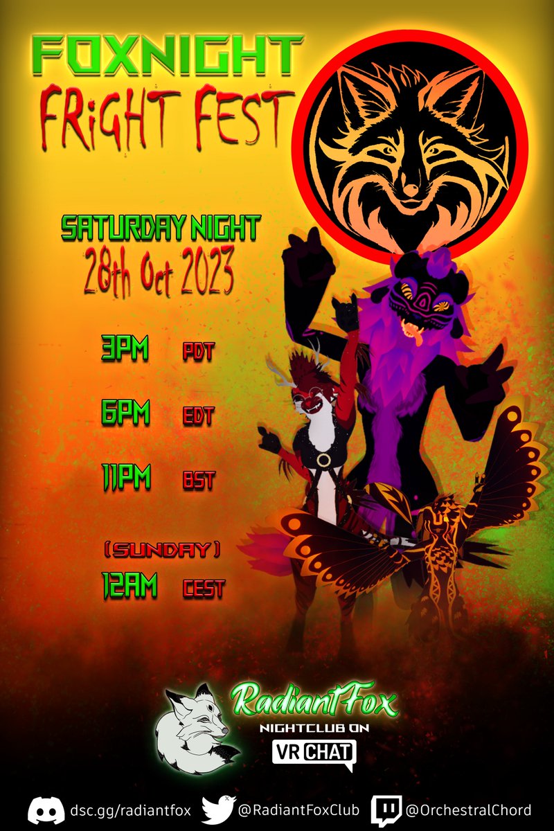 RadiantFoxClub's tweet photo. ๐Can you hear that? Whispers on the wind... ๐
... Whispers of... the Graveyard Rave?
That's right! Come to RadiantFox Nightclub this weekend and join us for our Halloween celebrations with #FOXNIGHT Fright Fest!
This one might just wake the neighbours... โฐ๏ธ https://t.co/lXXRNQAibx