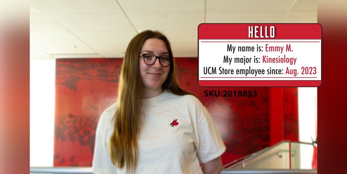 Emmy's employee pick is one of our newest comfort wash tees! The simple mule head patch and thick, comfy material are perfect for fall weather layering. 
Get it in-store today or order it online at ucmbookstore.com
#ShopUCMStore #GoMules #UniversityofCentralMissouri