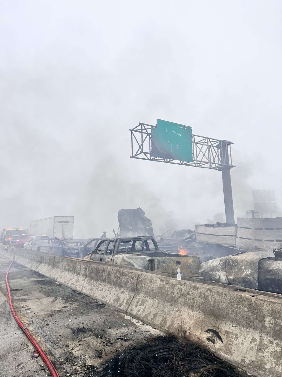 WBRZ's tweet photo. A better look at the aftermath of this morning's major pileup on I-55. Emergency officials and tow truck drivers from across the region are driving in to help clear the massive scene.

Follow updates here: https://t.co/7qnygqL6yN https://t.co/MutADq7UrW