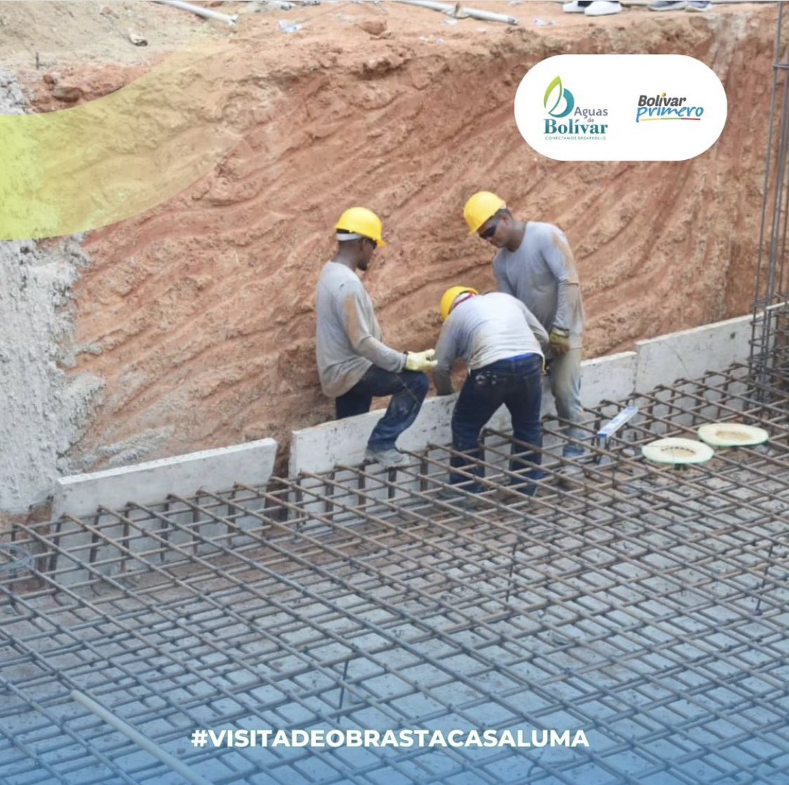 AguasdeBolivar's tweet photo. Visitamos el corregimiento Tacasaluma en Magangué, donde revisaron los avances en las obras de construcción y optimización del acueducto local, el cual presenta un avance de 36,93% https://t.co/fBj62BFJYe