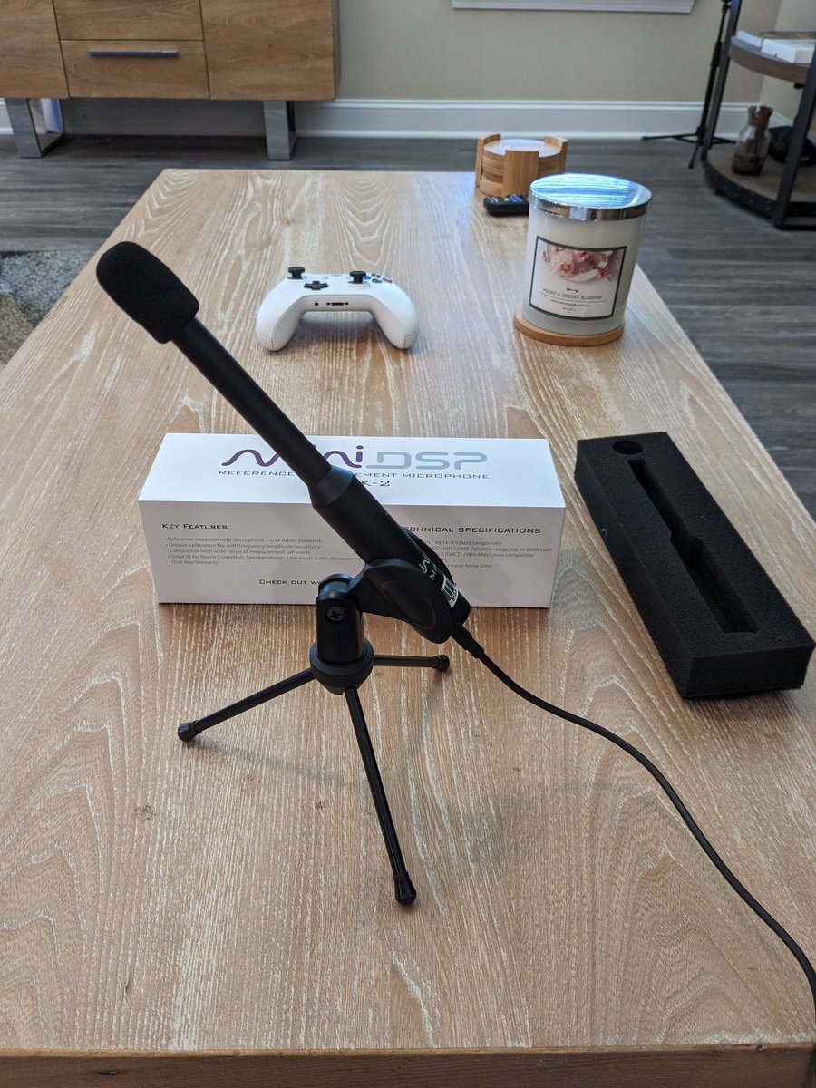 HDMOVIESOURCE's tweet photo. I bought a UMIK-2 Reference Microphone from Mini-DSP, I thought it was about time I got a really nice Mic for measuring my system. 11 speakers and 2 subs, now I have to remeasure everything:)
#DSP #HomeTheater #RoomCorrection #MiniDSP #UMIK2 https://t.co/kZW9E6zRq0