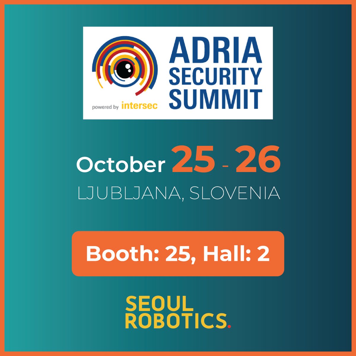 If you are attending the @AdriaSummit, visit Stelkom in booth 25, Hall 2 to see @seoulrobotics security software in action. Our intelligent 3D security solution protects critical infrastructure and sensitive areas with advanced perimeter security, real-time detection, and more.
