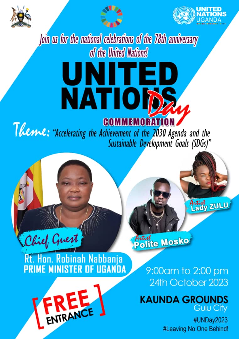 🌍✨ Join @UNinUganda family and Partners in celebrating 78 years of the United Nations' incredible contributions to a safer, happier, and more peaceful world! #UNDay2023