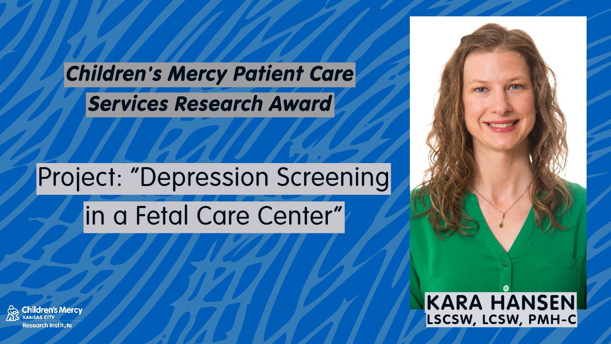ResearchCM's tweet photo. Please join us in congratulating Kara Hansen. She received funding to study depression screening in a fetal care center, specifically when a pregnant patient experiences a fetal anomaly diagnosis. Learn more: https://t.co/KXx5WSmWFH https://t.co/ifczeIXjOO