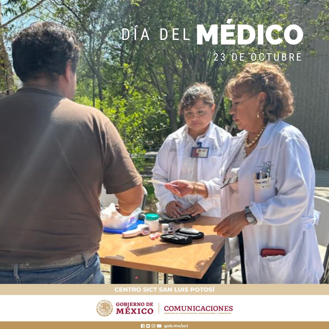 SICT_SLP's tweet photo. Reconocemos la gran labor de quienes velan por la salud de los demás en el marco del #DíaDelMédico, además felicitamos al personal de la Unidad de Medicina Preventiva del Centro #SCTSLP 🩺💉💊🩻 #salud #medicina #paciente #cura https://t.co/oYI39GVGCo