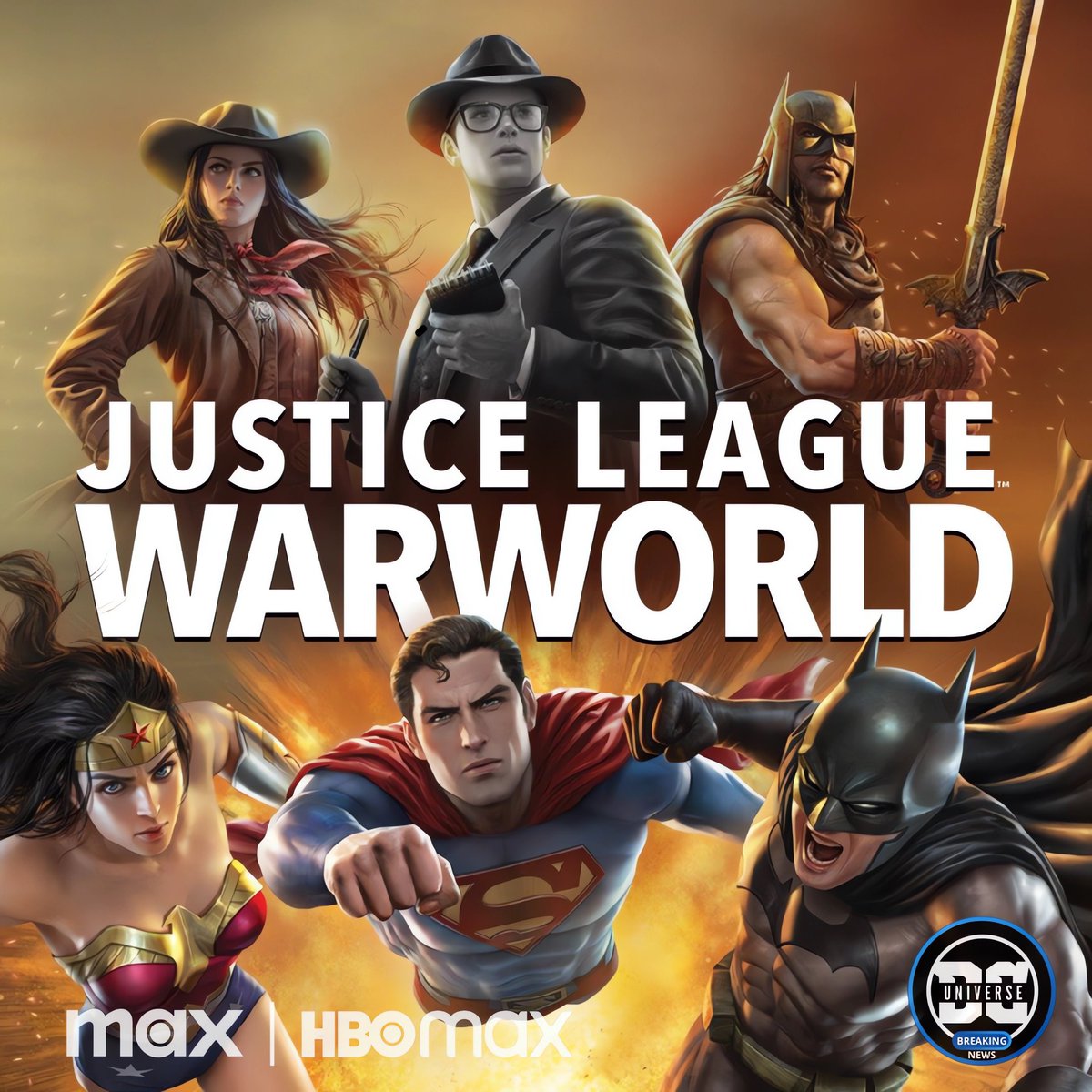 DCUBreakingNews's tweet image. Justice League: Warworld is now available to stream on Max/HBOMax. #DCAnimation