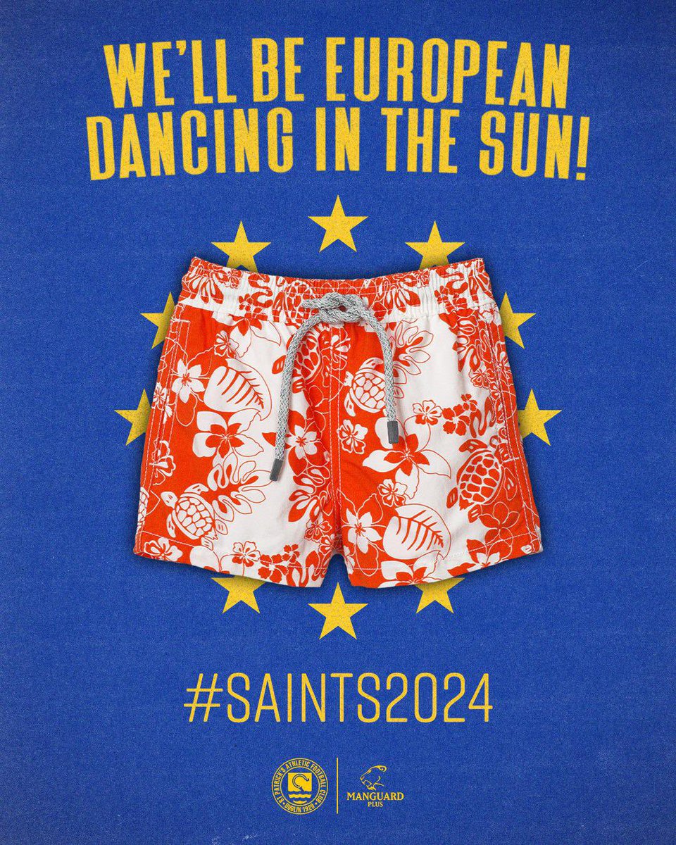 stpatsfc's tweet photo. It may be raining cats and dogs tonight in Dublin, but next summer… 

#StPatsFC | #Saints2024 https://t.co/GCou1E3ch7